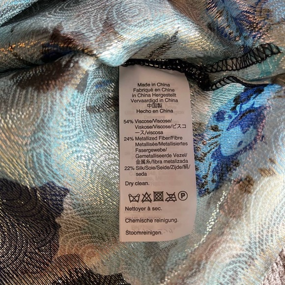 JCrew Ruffle-front top in floral-print jacquard - Picture 5 of 5